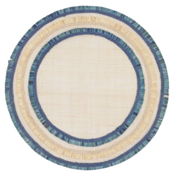 Ruffle Edge Straw Placemat (set of 4) - Picture 1 of 2